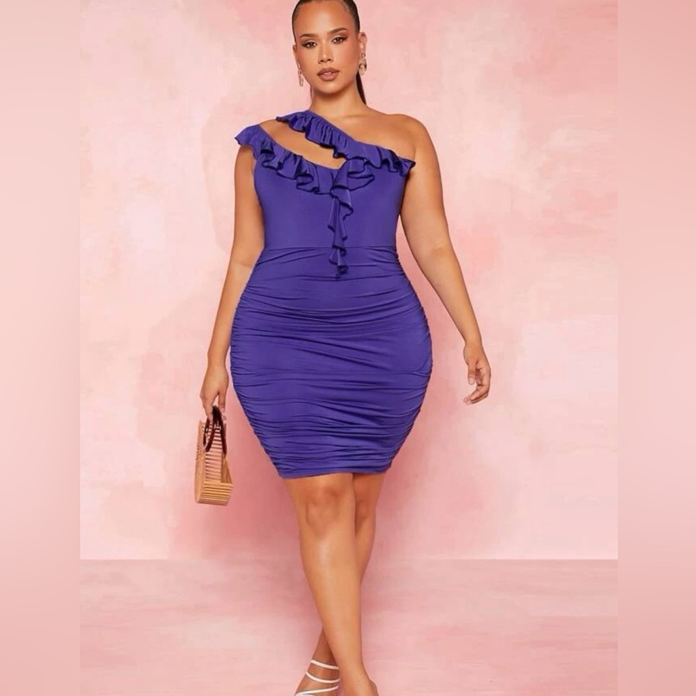 Women’s Sz 1xl purple night out dress. Never worn $12